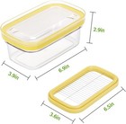 Shineme Butter Slicer Cutter  Airtight Plastic Butter Dish With Lid  Butter Stic