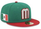 New Era 59fifty Green red Mexico World Baseball Classic Fitted Hat Size 7 1 2