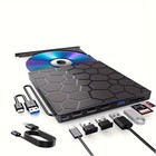 Slim External Usb 3 0 Cd Dvd Rw Rom Writer Drive Burner Reader Player Pc Laptop