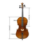 1 8 Cello Kit 4 String Acoustic Cello Kit With Portable Bag  Bow  Bridge