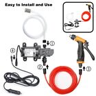 12v 160psi Washdown Wash Pump Kit Electric Diy Car Washer Cleaner Sprayer Tool