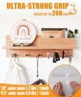 Extra Strong Double Sided Tape Heavy Duty  2 Rolls  Total 20 Ft   Clear Remov   