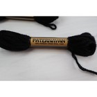 Paternayan Persian Wool Yarn Box 13 Skeins 8 Yards Each 3-ply Black 220 Lot 285