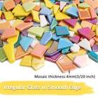 Iridescent Glass Mosaic Tiles For Crafts Bulk 200g Broken Mosaic Glass Pieces Fo
