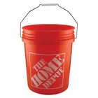 5-gallon Bucket Home Depot Homer Plastic Utility Orange Pail Heavy Duty 3-pack