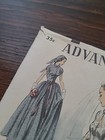 Vtg 40s 50s Rare Advance 5814 Shirtdress Wedding Dress Sewing Pattern- Sz24 B32