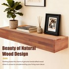 60  Wood Fireplace Mantel   Wall-mounted   Floating Shelf For Home Decor Brown