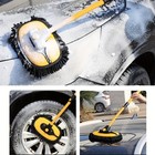 43  Long-handle Car Wash Brush With 15   Curve - Lightweight Scratch-free Kit