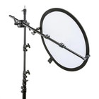Flashpoint Portable Reflector Bracket With 6 5  Light Stand