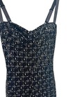 Nadine Merabi Kira Black Sequin Jumpsuit Size S Velvet Embroidered Flare Evening