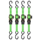 Smartstraps 6ft  1500-lb  Retractable Ratchet Tie Down 4-pack  Green  Model 