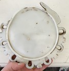 Old Westmoreland Summit Milk Glass Lucky Rabbit Hare Bunny Plate Pat Appl d For