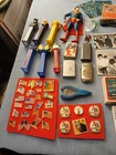 Junk Drawer Lot Vintage  sportscards beatles pez lighters pins coins knives Etc