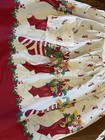 Vintage Christmas Half Apron Santa Sleigh Holly Grandma s Kitchen 1950s 60s