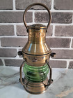 Nautical Brass Ship Lantern Vintage Maritime Oil Lamp Sailor Boat Cabin Light