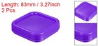2pcs Magnetic Pin Cushion Square Sewing Pin Holder Storage Case Tool Purple