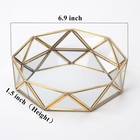 Gold Mirror Perfume Organizer  Makeup Tray For Vanity  Dresser  Bathroom  6 9   