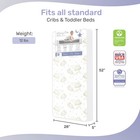 Dream On Me Twilight 5    2-in-1 Breathable Spring Coil Crib   Toddler Mattress    