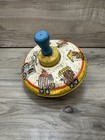 Vintage Tin Spinning Toy Top Ohio Art Toys Wood Handle Collectible Usa Read Desc