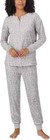 Nautica Women s Fleece 2 Piece Pajama Sleepwear Set  Gray  Size Xl