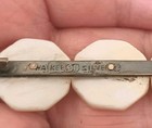 Atq Wai Kee 900 Silver Mother Of Pearl Good Fortune Characters 3 3 8  Bar Pin