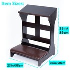 Prayer Bench Stool Solid Wood Prayer Kneeler W  Shelf   Cushion Church Prayer