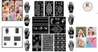 97pcs Henna Tattoo Stencil Kit - 18 Reusable Designs For Weddings   Festivals