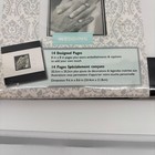C r  Gibson Scrapbook Complete Wedding Album 8x8 Black White Teal New Damask Kit