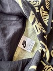 Nike Unisex Pullover Hoodie M Black beige All-over Logo Fleece Pocket