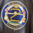 Vintage 60   s Navy Submarine Squadron 2 Commanding Officer Bomber Jacket Leather