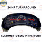 03-07 Gm Chevrolet Silverado Tahoe Yukon H2 Sierra Gauge Cluster Repair Service