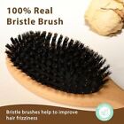 Black Egg Boar Bristle Hair Brush For Women Men Kid  Soft Natural Bristles  