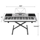 Mustar 61 Key Lighted Up Electric Keyboard Piano Lcd Screen microphone headphone