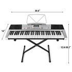 New 61 Lighted Keys Electric Keyboard Piano Gift Lcd Screen microphone headphone