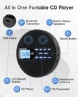 Portable Cd Player With Fm Transmitter For Car  Rechargeable Small Cd Player    