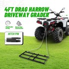 4ft Drag Harrow For Driveway Grader Rake Atv Utv Tractor Mower Yard Lawn Level