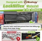 Muslogy Truck Bed Cargo Net Trunk Netting Compatible With 2013-2026 Chevy Silver