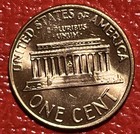 1970-s Lincoln Memorial Cent Bu Red Upgrade Coin From Obw Roll Penny Collection