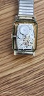 Vintage Wittnauer 10k Gold Filled Curved Crystal Watch Working 17 Jewel Windup