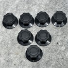 Set Of 7 Skirted Audio Mixing Knobs For Collins Rca Presto Mixer