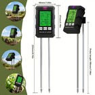 6   in   1 Garden Care Soil Tester Ph Moisture Temp Light Nutrient Plant Check Meter
