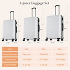 20  24  28  Luggage Suitcase Spinner Hardshell Lightweight Tsa Lock