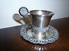 Russian Silver Filigree 310mmet Demitasse Cup   Saucer