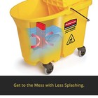 Rubbermaid Commercial Products Wavebrake 2 0 35 Qt Down-press Mop Bucket
