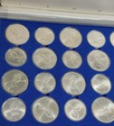 1976 Canadian Montreal Olympic Games 28 Silver Coin Set Original Box Bu 30 24 Oz
