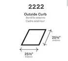 Velux 22 5 In  X 22 5 In  Fixed Curb-mount Skylight With Tempered Low-e3 Glass