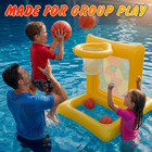 Pool Toys For Kids   Adults  2-in-1 Pool Basketball And Dart Board Game Set  Fam