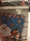 Bucilla Felt Applique Holiday Christmas Puppet Show Felt Stocking Kit New