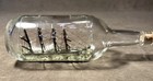 Antique Vintage Ship In A Bottle Old Quaker Rye Whiskey Embossed