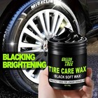 Car Tyre Shine Wax 150g Back To Black Wet Look Gloss Uv Protection Long Lasting